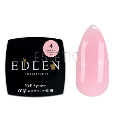 База Edlen Cover base №04 Nude камуфлююча світло-рожева пастельна, 30 мл