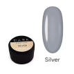 Гель-краска для ногтей жидкий метал Dark Silver metal gel paint серебряная, 5 г