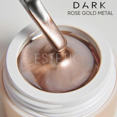Гель-краска жидкий металл Dark Rose Gold metal gel paint розовое золото, 5 г