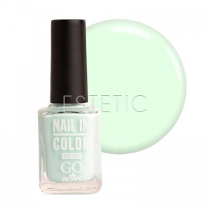 Лак для ногтей Go Active Nail Polish Nail in Color №070 молочно-салатовый шейк, 10 мл