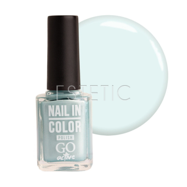 Лак для нігтів Go Active Nail Polish Nail in Color №071 світло-блакитний перлинний, 10 мл