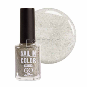 Лак для ногтей Go Active Nail Polish Nail in Color №074 голографические блестки, 10 мл