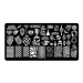 Фото 1 - Пластина для стемпінгу RichColor 096 геометрія, зоо, кохання, Новий Рік, 6х12 см