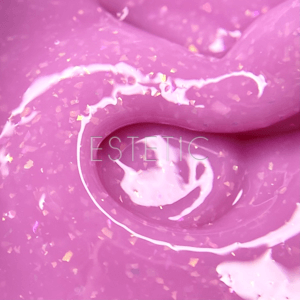 Гель Nika Zemlyanikina Builder Gel Diamond Сrimson малиновый с поталью, 30 мл