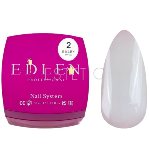 Гель для наращивания EDLEN Builder gel №02 MILK молочный, 50 мл