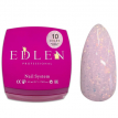 Гель EDLEN Builder gel Shimmer №10 молочно-розовый с блестками красного золота, 50 мл