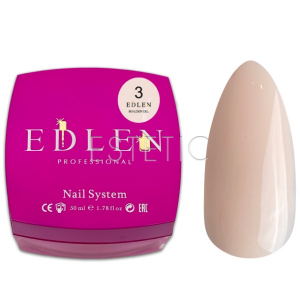 Гель для наращивания EDLEN Builder gel №03 светлый бежевый, 50 мл