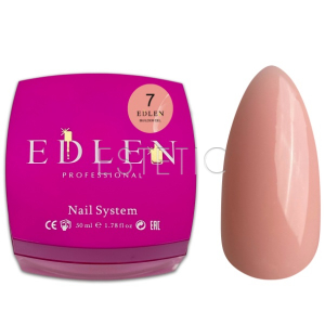 Гель для наращивания EDLEN Builder gel №07 телесно-розовый нежный, 50 мл 