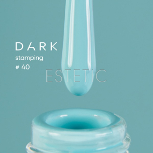 Лак для стемпинга DARK Stamping polish №40 тиффани, 8 мл