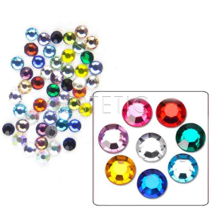 Komilfo стрази копія Swarowsky різнокольорові скляні, розмір 3,100 шт