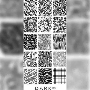 Пластина для стемпинга DARK 08 абстракция
