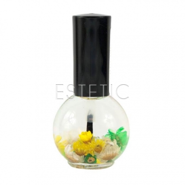 Naomi Flower Cuticle Oil ORANGE- Квіткове масло для кутикули та нігтів (апельсин), 15 мл