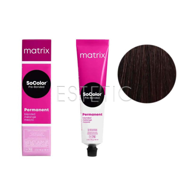 MATRIX Крем-фарба для волосся SoColor Pre-Bonded 4M шатен мокка 4.8, 90 мл