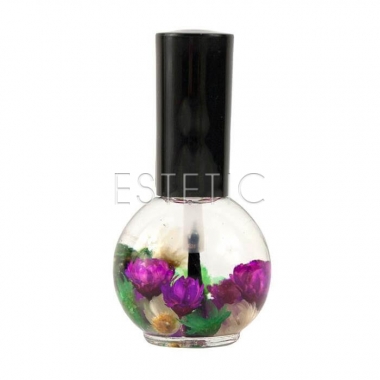 Naomi Flower Cuticle Oil LAVENDER - Квіткове масло для кутикули та нігтів (лаванда), 15 мл