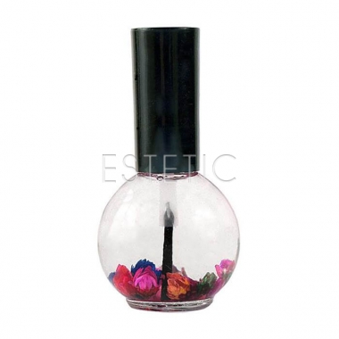 Naomi Flower Cuticle Oil ALMOND - Цветочное масло для кутикулы и ногтей (миндаль), 15 мл