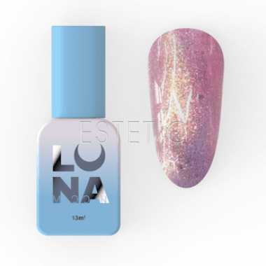 Гель-лак LUNA Color №201 золотисто-коралловый шиммер с эффектом втирки хамелеон, 13 мл