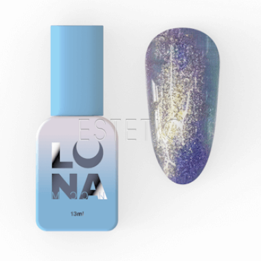 Гель-лак LUNA Color №203 золотисто-лаймовый с фиолетовым шиммером с эффектом втирки хамелеон, 13 мл