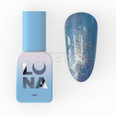 Гель-лак LUNA Color №205 золотисто-блакитний з фіолетовим шимер з ефектом втирання хамелеон, 13 мл