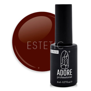 Гель-лак ADORE Gel Polish №495 mahogany шоколадный, 8 мл