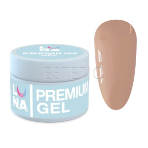 Гель LUNA Premium Gel 26 для нарощування тілесний натуральний беж, 15 мл