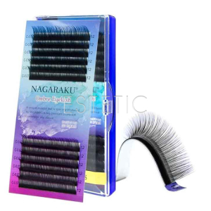 Вії Nagaraku Ombre Blue-Purple синьо-фіолетові C 0,07 12 мм, 12 рядів