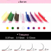 Фото 2 - Ресницы Nagaraku разноцветные изгиб С 0,07 MIX 7-15мм, 16 рядов
