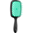 Щетка для волос Janeke Superbrush черная с зеленым