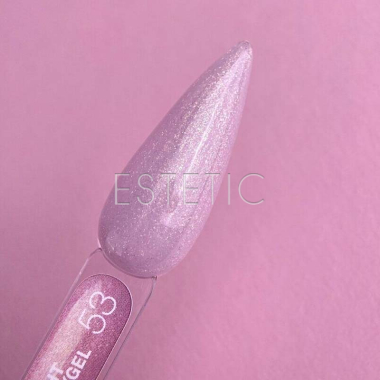 Рідкий Гель LUNA Light Acrygel №53 пильно-рожевий з золотистим шимером,13мл