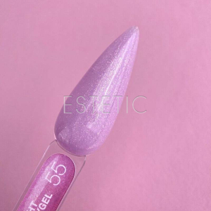 Жидкий Гель LUNA Light Acrygel №55 светло-розовый с золотистым шимером, 13мл