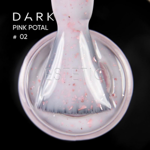База Dark Pro Base Pink Potal 2, 15 мл молочно-рожевий з рожевою поталлю