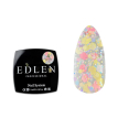 Гель-лак Edlen Confetti Glitter №04 коралово-жовті голографічні блискітки та пластівці, 5 мл