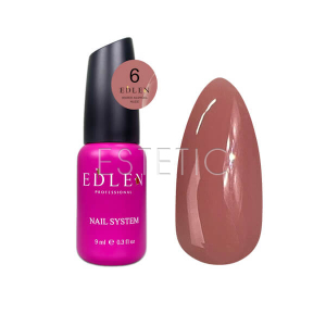 Жидкий гель EDLEN Water Acrygel Nude №06 холодный какао, 9 мл