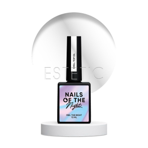 Топ жемчужный NAILSOFTHENIGHT Top Shell 04 с серебряной втиркой без липкого слоя, 10 мл