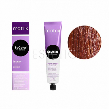 Фарба для волосся MATRIX SoColor Pre-Bonded Extra Coverage 506BC шатен коричнево-мідний 506.54, 90мл