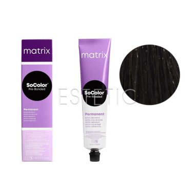 Фарба для волосся MATRIX SoColor Pre-Bonded Extra Coverage 504NJ, 504.07,90мл