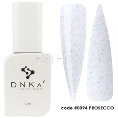 База DNKa Cover Base №0094 Prosecco молочная с разноцветной поталью,12 мл