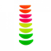 Фото 1 - Силиконовые валики для ламинирования ресниц ELAN разноцветные, набор 4 пары, 8 шт