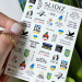 Фото 1 - Слайдеры для ногтей SLIDIZ 068 на водной основе, украинский патриотический стиль