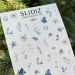 Фото 2 - Слайдеры для ногтей SLIDIZ 103 на водной основе, зимние цветы