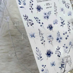 Cлайдери для нігтів SLIDIZ 175 на водній основі, квіти, гілочки