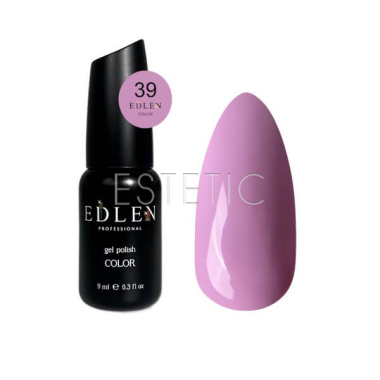 Гель-лак Edlen Color №039 светло-розовый зефирный с фиолетовым оттенком, 9 мл