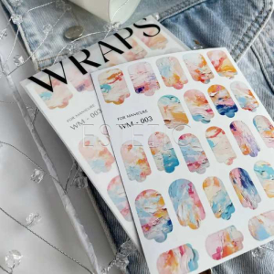 Плівки для манікюру SLIDIZ WM-003 абстракція малюнок маслом