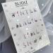 Фото 1 - Cлайдери для нігтів SLIDIZ 114 на водній основі фольгованы срібло, зима,сніжинки