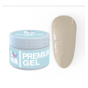 Гель LUNA Premium Gel 23 для нарощування ніжний пильно-бежевий,15 мл
