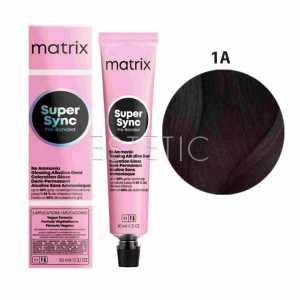 Краска для волос без аммиака MATRIX SoColor Super Sync 1A, 90 мл