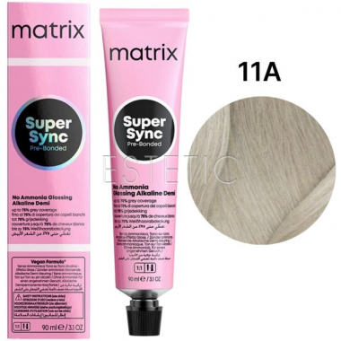 Краска для волос без аммиака MATRIX SoColor Super Sync 11A, 90 мл