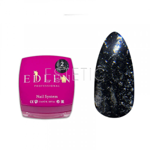 Цукровий гель для нігтів Edlen Sugar gel №2 чорний, 5 мл