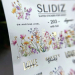 Фото 2 - Cлайдеры для ногтей SLIDIZ 203 на водной основе фольгированные золото полевые цветы