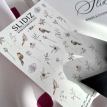 Слайдеры для ногтей SLIDIZ 184 на водной основе, цветы, птички