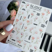 Cлайдери для нігтів SLIDIZ 194 на водній основі, весна, тюльпани